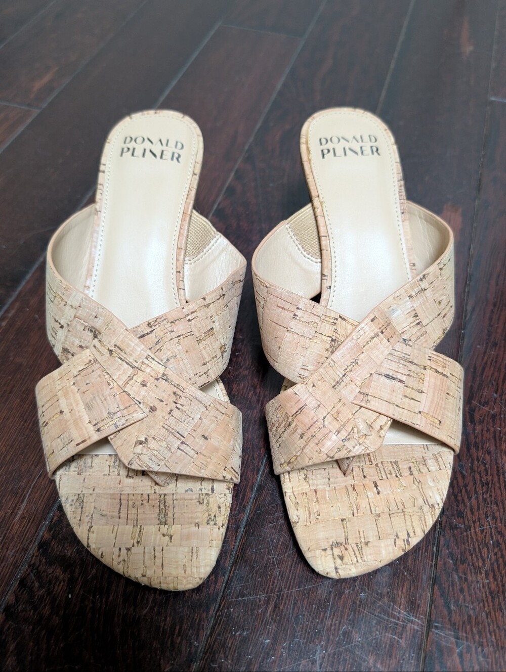 Donald Pliner Aylla Cork Heeled Mule Sandal